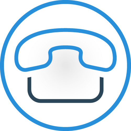 Anrufbutton mit Abbildung eines Telefons